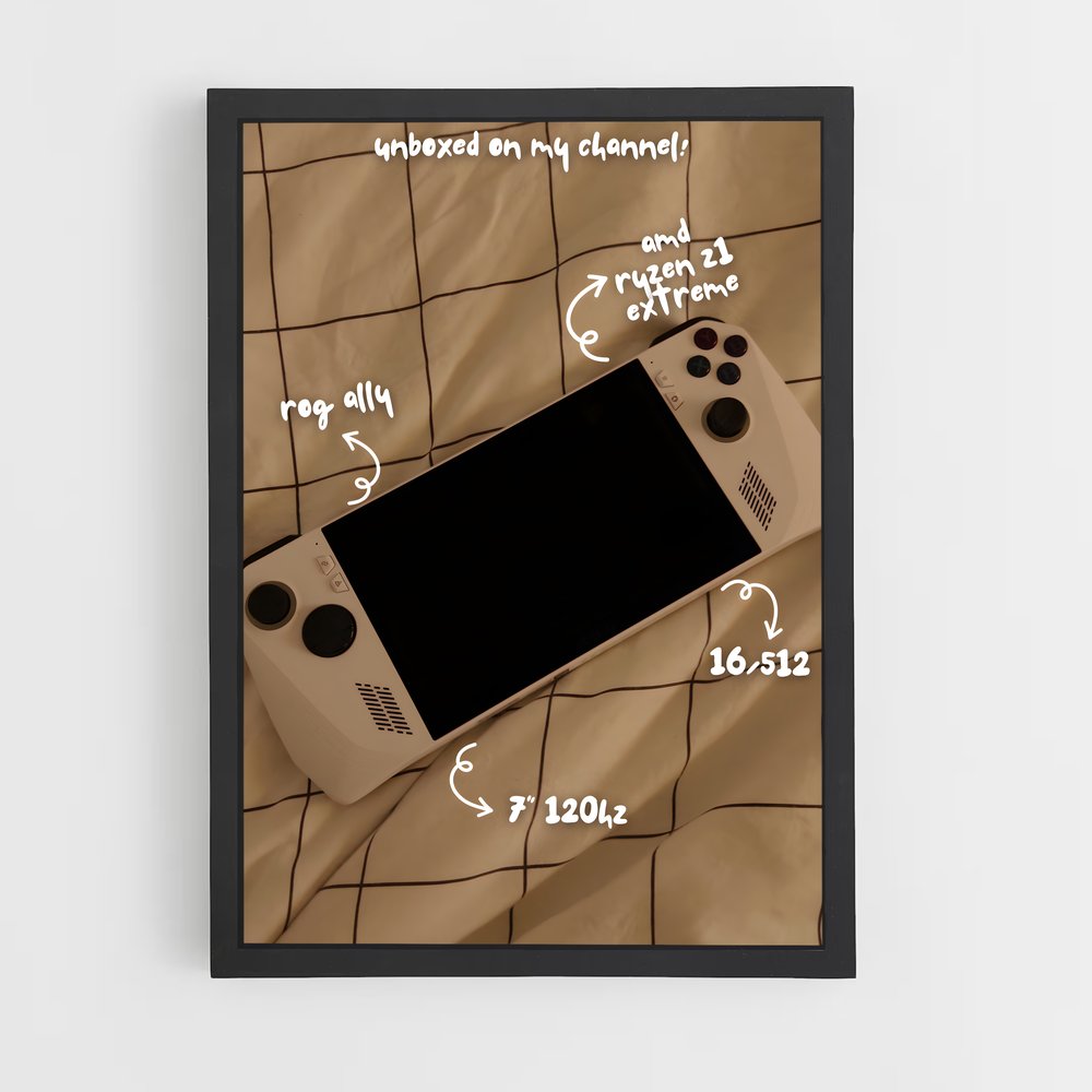 Poster Handheld rétro – affiche Consoles (vue 2)